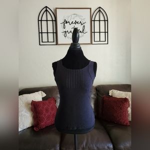 Horny Toad Black Malena Tank Cutout Back Women's Size S Organic Cotton Blend